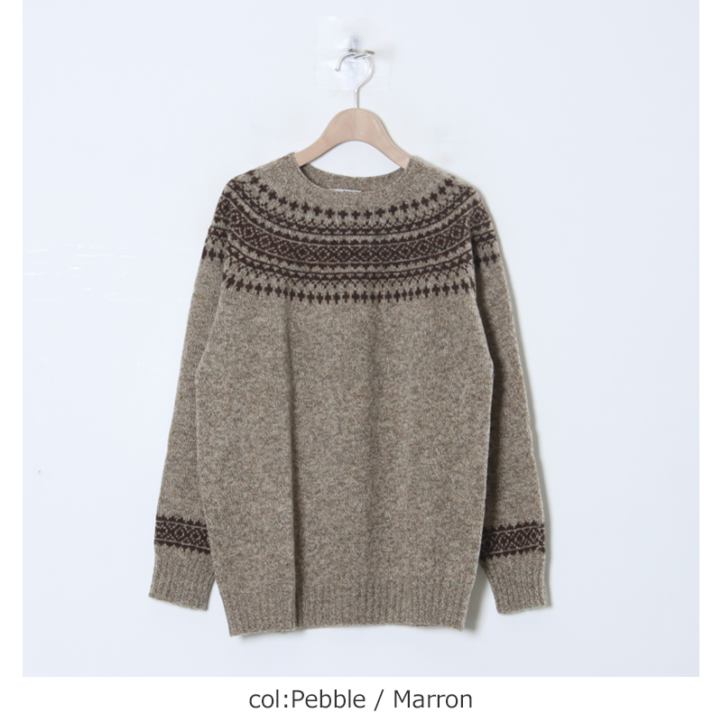 NOR'EASTERLY(ノア イースターリー) L/S CREW 2TONE NORDIC