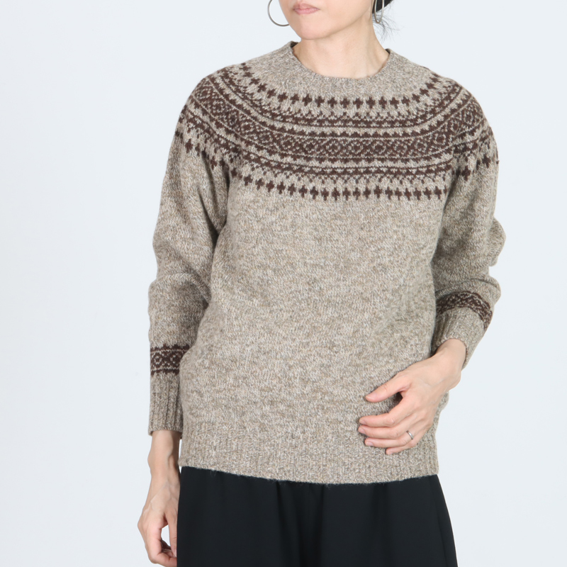 NOR'EASTERLY(ノア イースターリー) L/S CREW 2TONE NORDIC