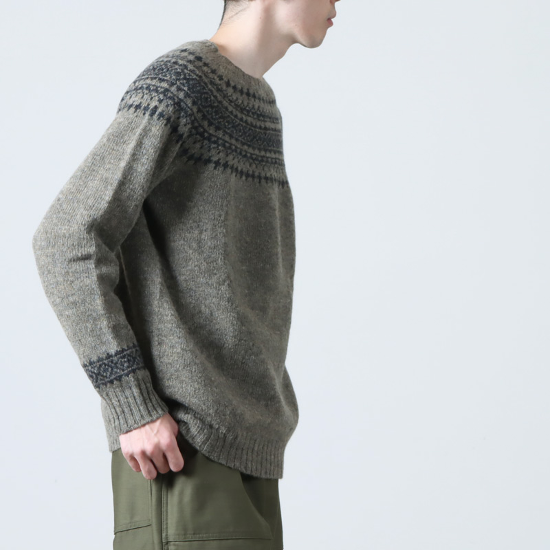 NOR'EASTERLY(ノア イースターリー) L/S CREW 2TONE NORDIC