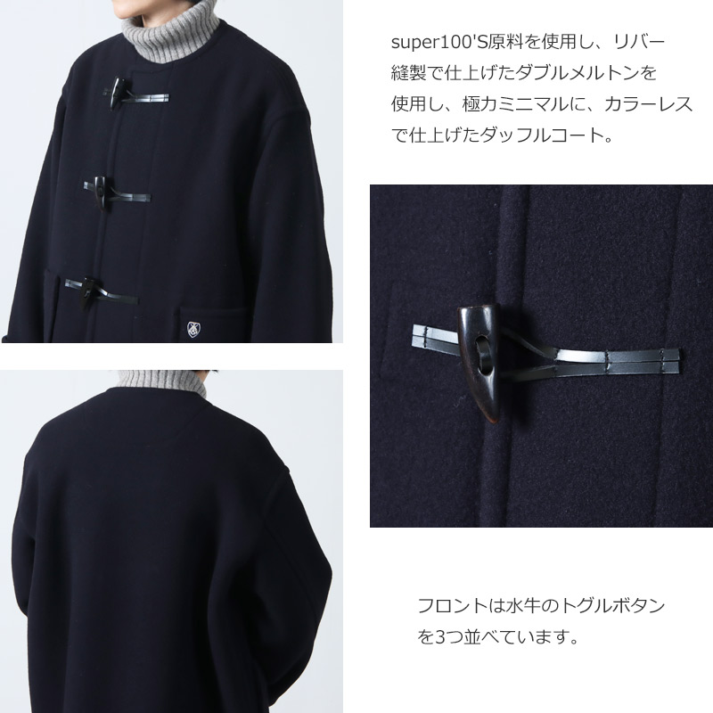 ORCIVAL(Х) COLLARLESS DUFFEL COAT