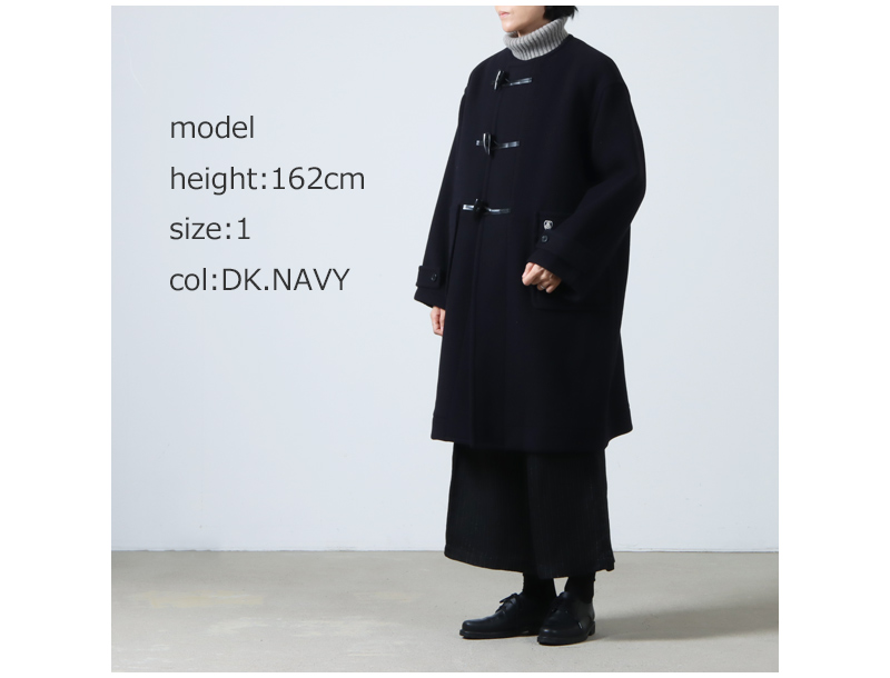 ORCIVAL(Х) COLLARLESS DUFFEL COAT