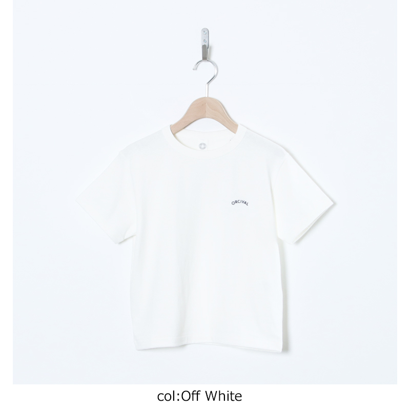 ORCIVAL(�������Х�) EMBROIDERY SHORT SLEEVE T-SHIRT