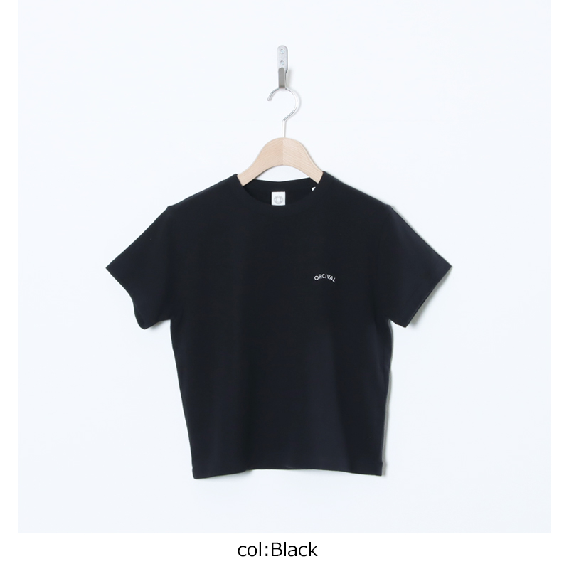 ORCIVAL(�������Х�) EMBROIDERY SHORT SLEEVE T-SHIRT
