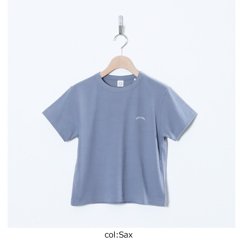 ORCIVAL(�������Х�) EMBROIDERY SHORT SLEEVE T-SHIRT
