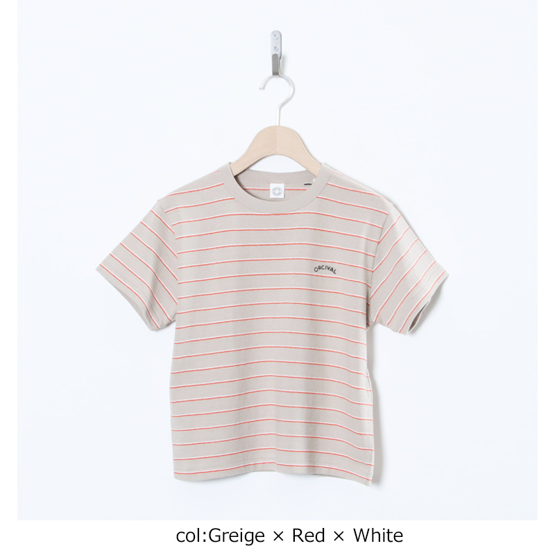 ORCIVAL(�������Х�) EMBROIDERY SHORT SLEEVE T-SHIRT