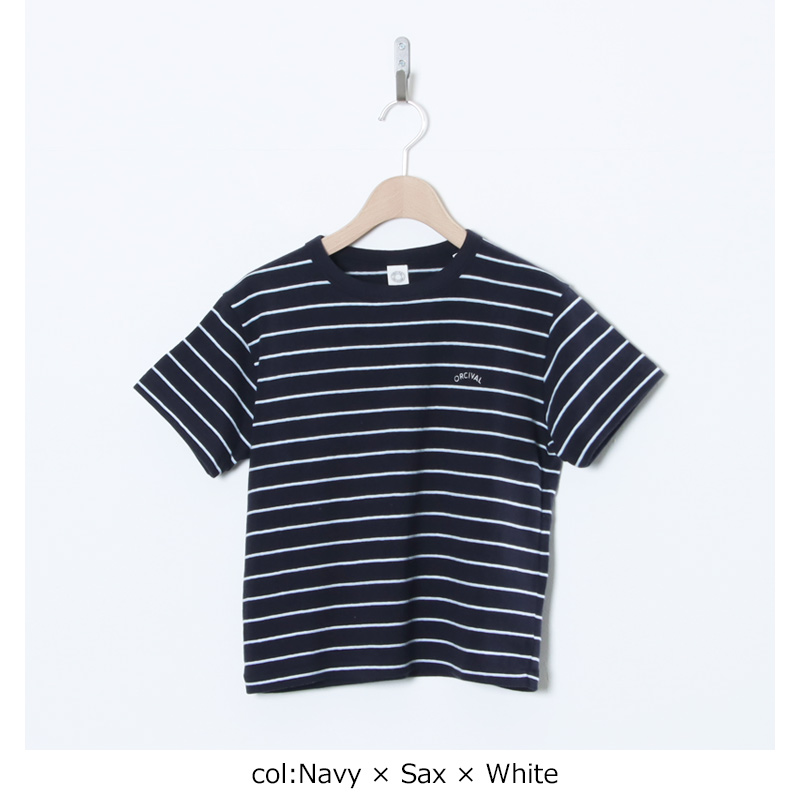 ORCIVAL(�������Х�) EMBROIDERY SHORT SLEEVE T-SHIRT