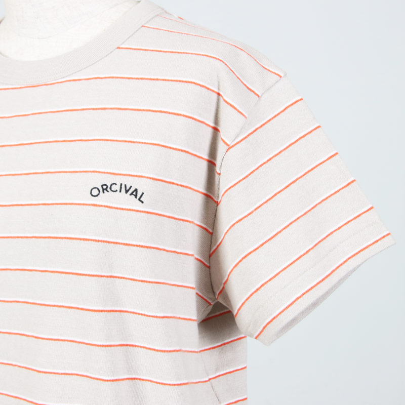 ORCIVAL(�������Х�) EMBROIDERY SHORT SLEEVE T-SHIRT