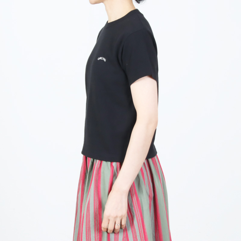 ORCIVAL(�������Х�) EMBROIDERY SHORT SLEEVE T-SHIRT