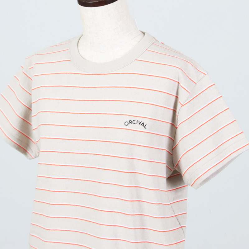 ORCIVAL(�������Х�) EMBROIDERY SHORT SLEEVE T-SHIRT