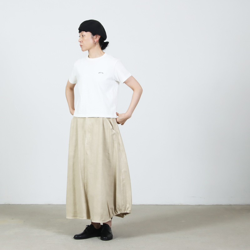 ORCIVAL(�������Х�) EMBROIDERY SHORT SLEEVE T-SHIRT