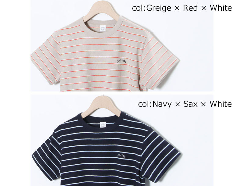 ORCIVAL(�������Х�) EMBROIDERY SHORT SLEEVE T-SHIRT