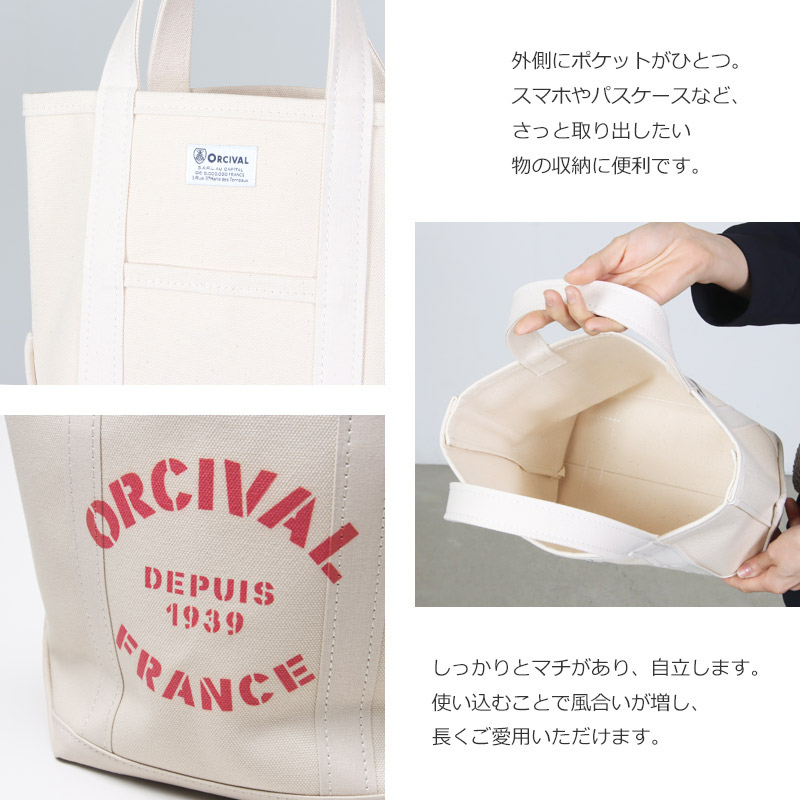ORCIVAL(�������Х�) PRINT TOTE BAG SMALL