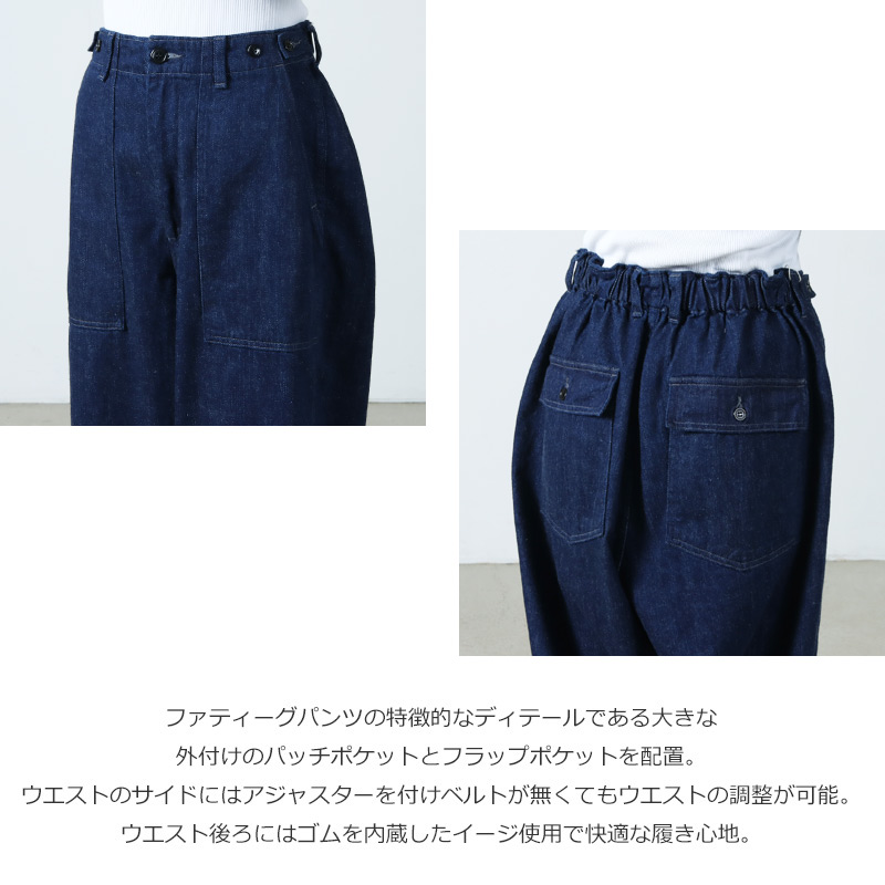 Ordinary Fits(ǥʥ꡼եå) JAMES FATIGUE DENIM ONE WASH #WOMEN