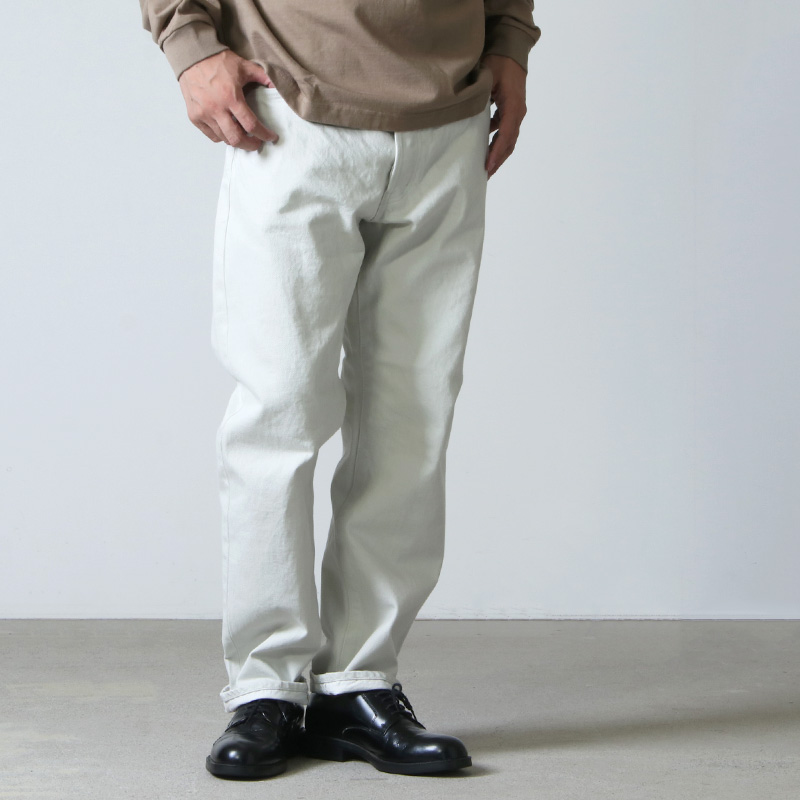 Ordinary Fits (オーディナリーフィッツ) 5POCKET ANKLE DENIM white one wash / 5ポケット