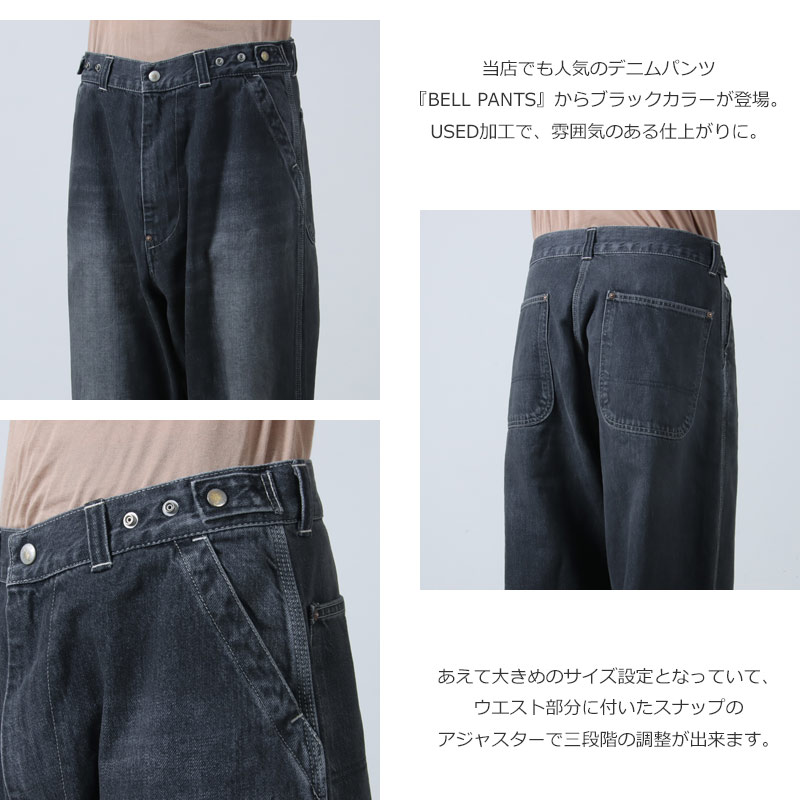 Ordinary Fits(ǥʥ꡼եå) BELL PANTS BLACK USED