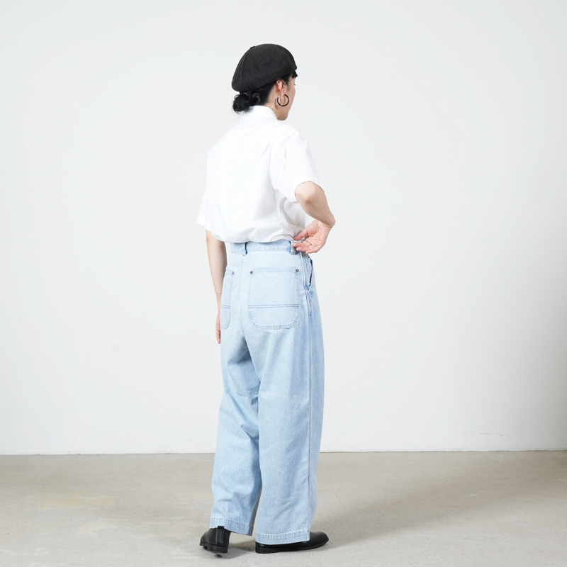 Ordinary Fits(�����ǥ��ʥ꡼�ե��å�) BELL PANTS USD BLEACH