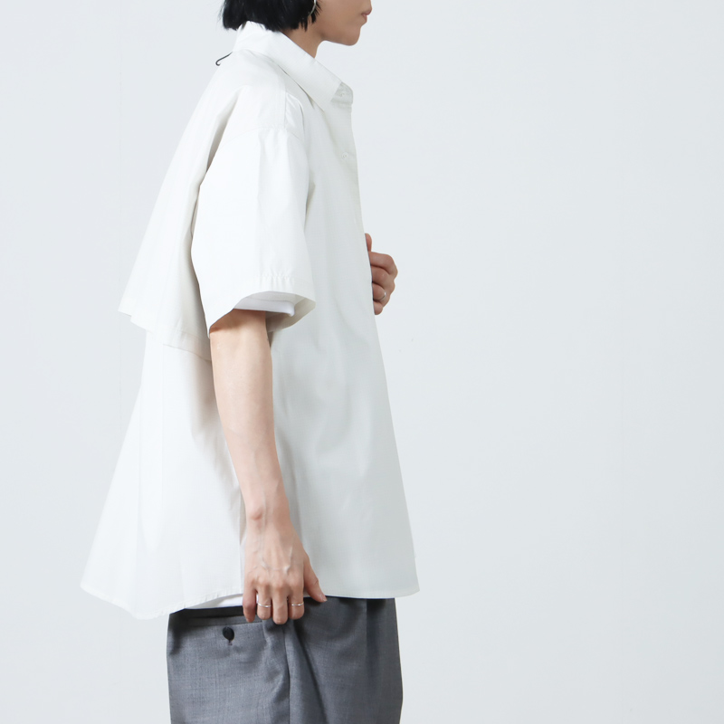 PAPERSKY WEAR(ڡѡ) MAGAZINE CHECK BIG HALF SHIRT