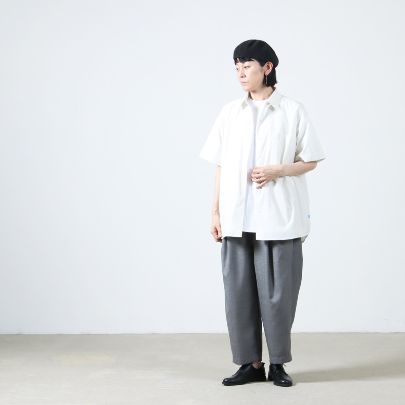 PAPERSKY WEAR(ڡѡ) MAGAZINE CHECK BIG HALF SHIRT