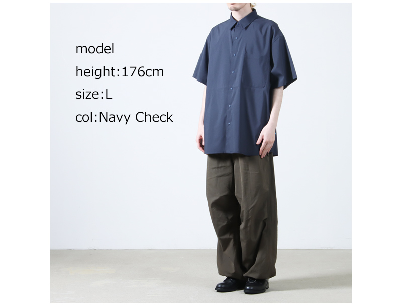 PAPERSKY WEAR(ڡѡ) MAGAZINE CHECK BIG HALF SHIRT