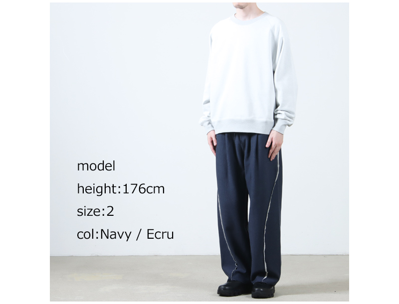 PERS PROJECTS(ѡץ) HAKEEM TWIST TROUSERS TOP NAVY