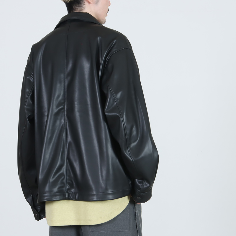 PERS PROJECTS(ѡץ) JENS SHORT BLOUSON vegan leather
