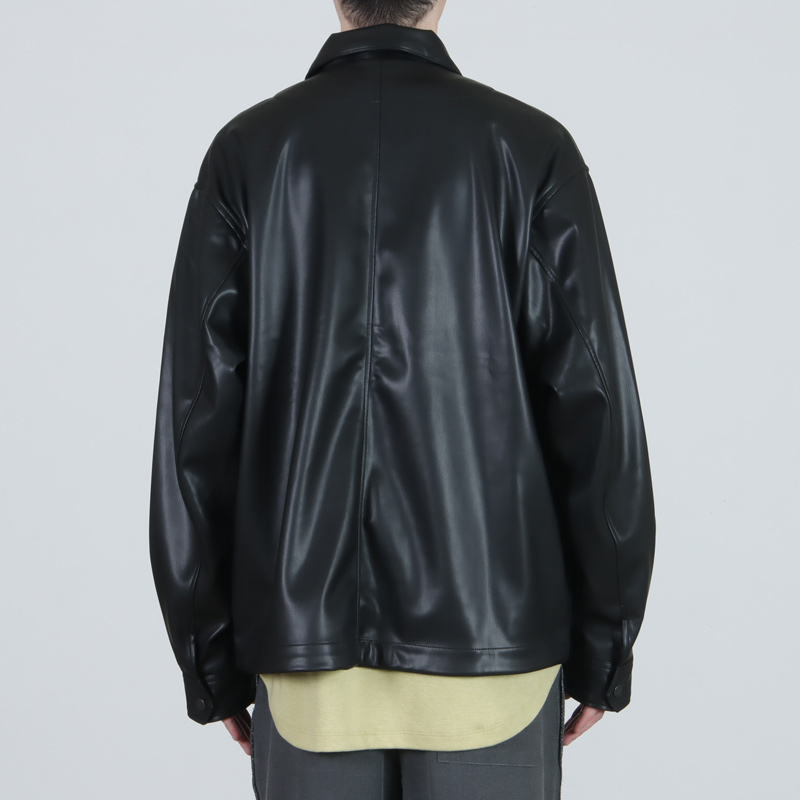 PERS PROJECTS(ѡץ) JENS SHORT BLOUSON vegan leather