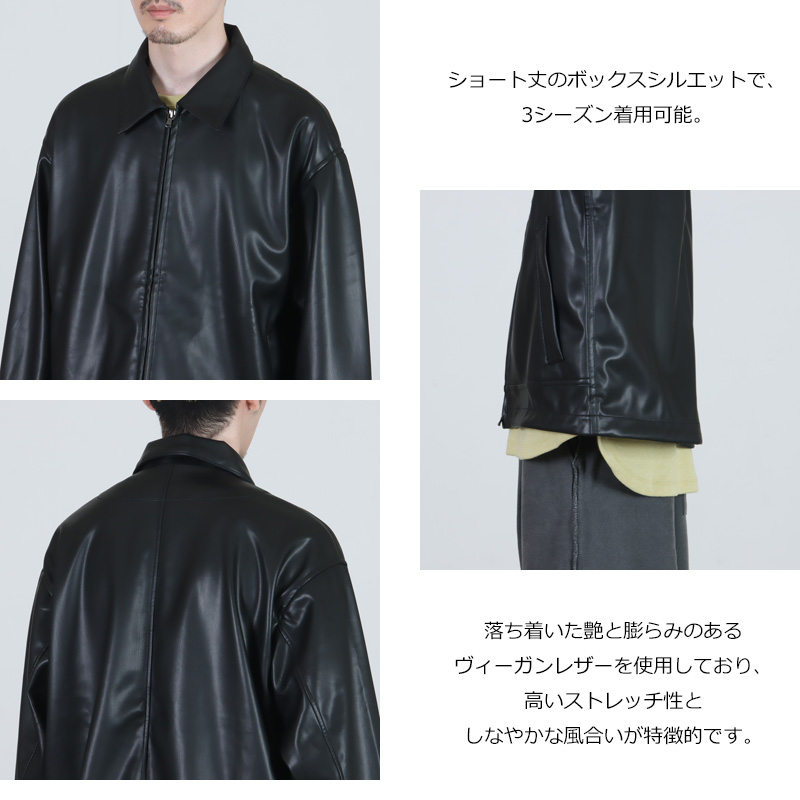 PERS PROJECTS(ѡץ) JENS SHORT BLOUSON vegan leather