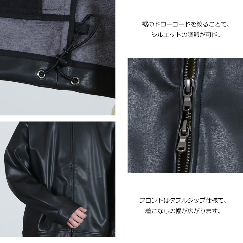 PERS PROJECTS(ѡץ) JENS SHORT BLOUSON vegan leather