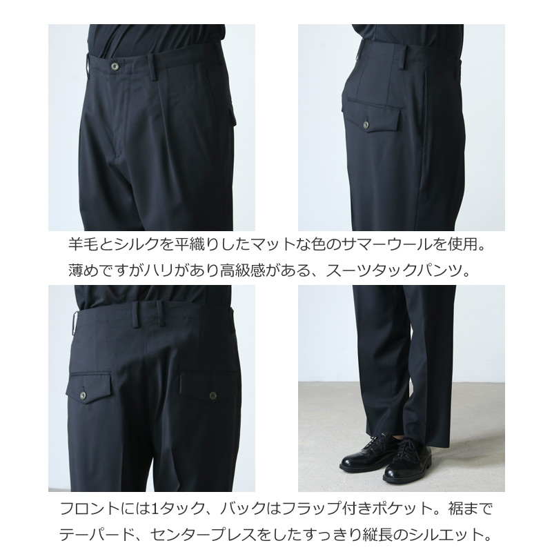 POLYPLOID (ポリプロイド) TACK SUIT PANTS C / タックスーツパンツ C