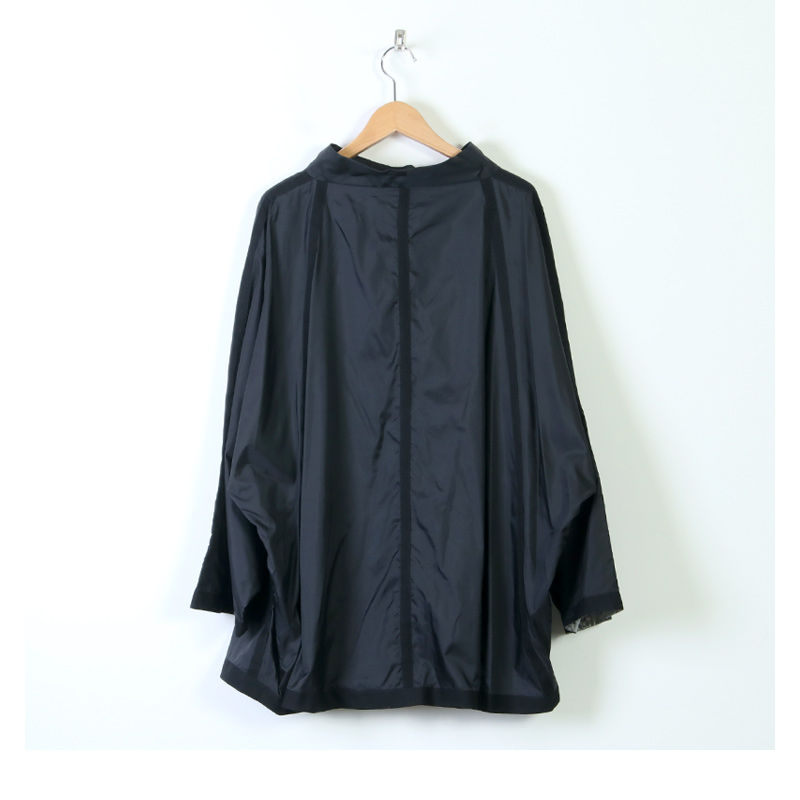 POLYPLOID ポリプロイド PONCHO TYPE-B  BLACK」身幅約77cm