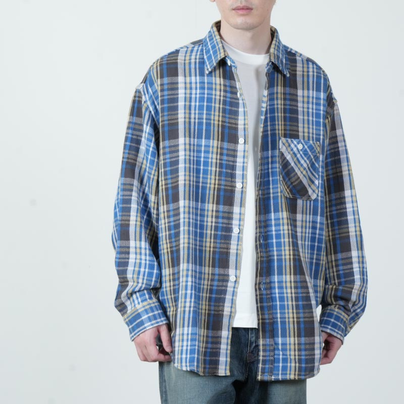 THE NORTH FACE PURPLE LABEL(�� �Ρ����ե����� �ѡ��ץ�졼�٥�) Flannel Plaid Field Shirt
