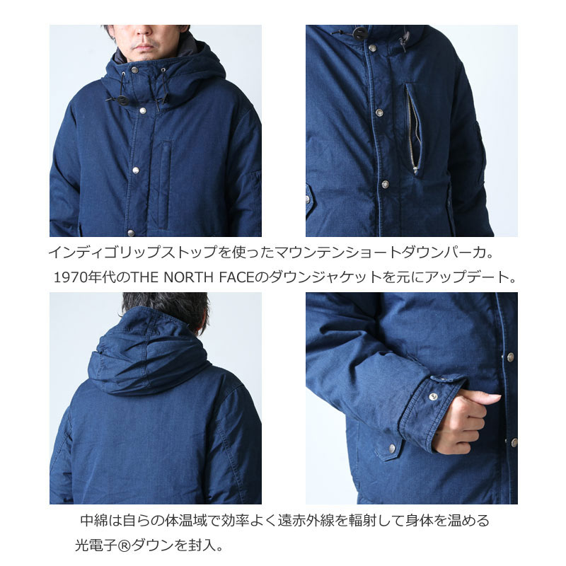 THE NORTH FACE PURPLE LABEL( Ρե ѡץ졼٥) Indigo Mountain Short Down Parka