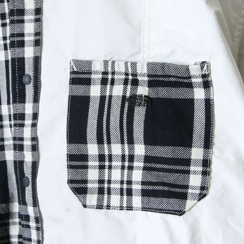 THE NORTH FACE PURPLE LABEL( Ρե ѡץ졼٥) Plaid Patchwork Shirt