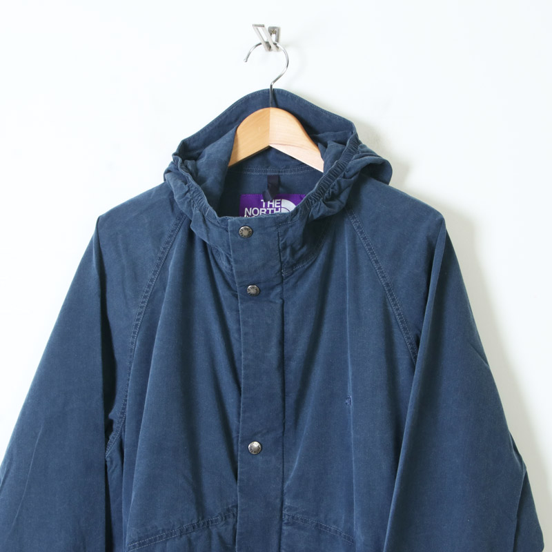 TNF Purple Label インディゴシャンブレー マウンテンパーカ-