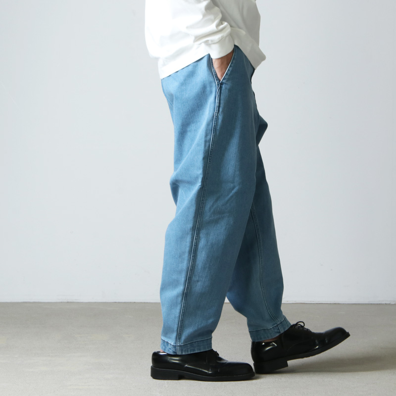 THE NORTH FACE PURPLE LABEL( Ρե ѡץ졼٥) Webbing Belt Denim Wide Tapered Pants