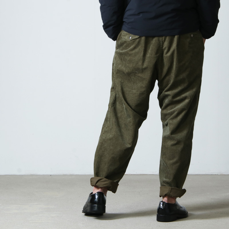 KGKhakiG新品 パープルレーベル Corduroy Wide Tapered Pants