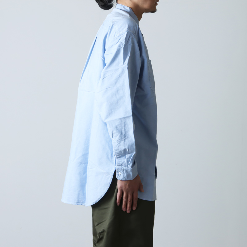 THE NORTH FACE PURPLE LABEL (ザ ノースフェイス パープルレーベル) Cotton Polyester OX Band  Collar Shirt / バンドカラーシャツ