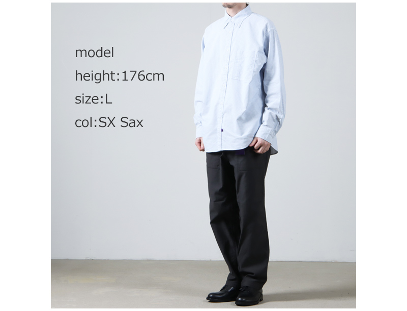 THE NORTH FACE PURPLE LABEL( Ρե ѡץ졼٥) Button Down Striped Field Shirt