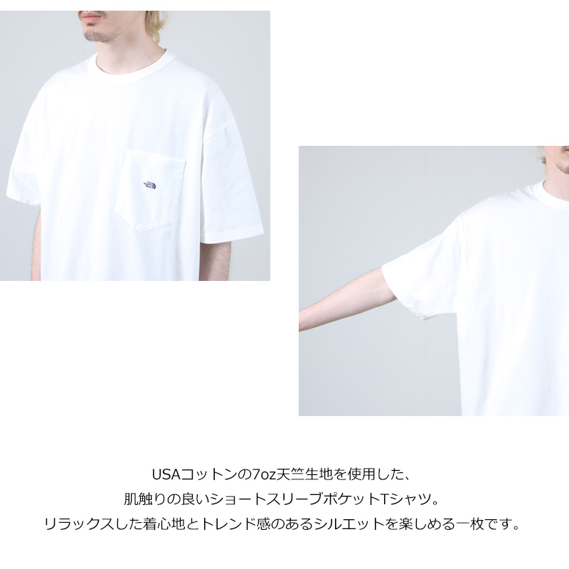 THE NORTH FACE PURPLE LABEL( Ρե ѡץ졼٥) 7oz Pocket Tee