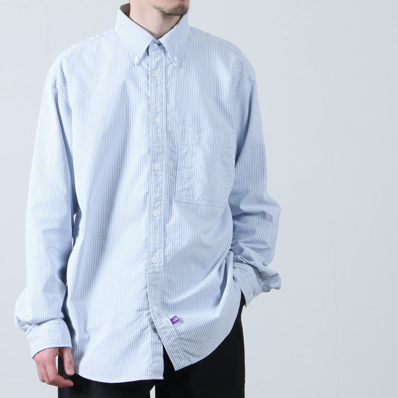 THE NORTH FACE PURPLE LABEL ( Ρե ѡץ졼٥) Button Down Striped Field Shirt / ȥ饤ץ