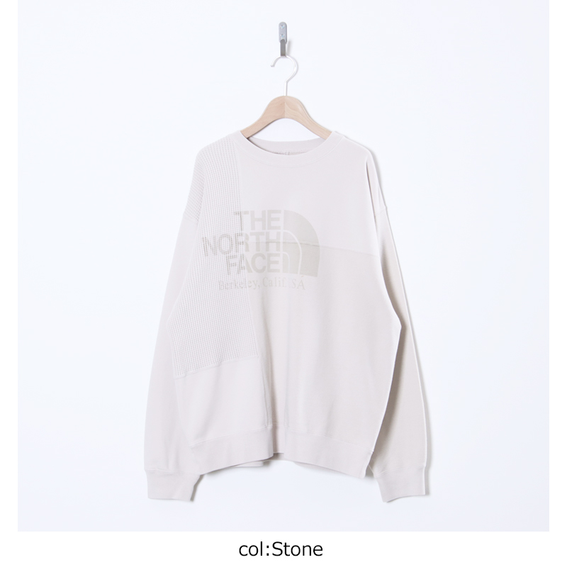 THE NORTH FACE PURPLE LABEL(�� �Ρ����ե����� �ѡ��ץ�졼�٥�) Field Patchworked Crewneck Sweatshirt