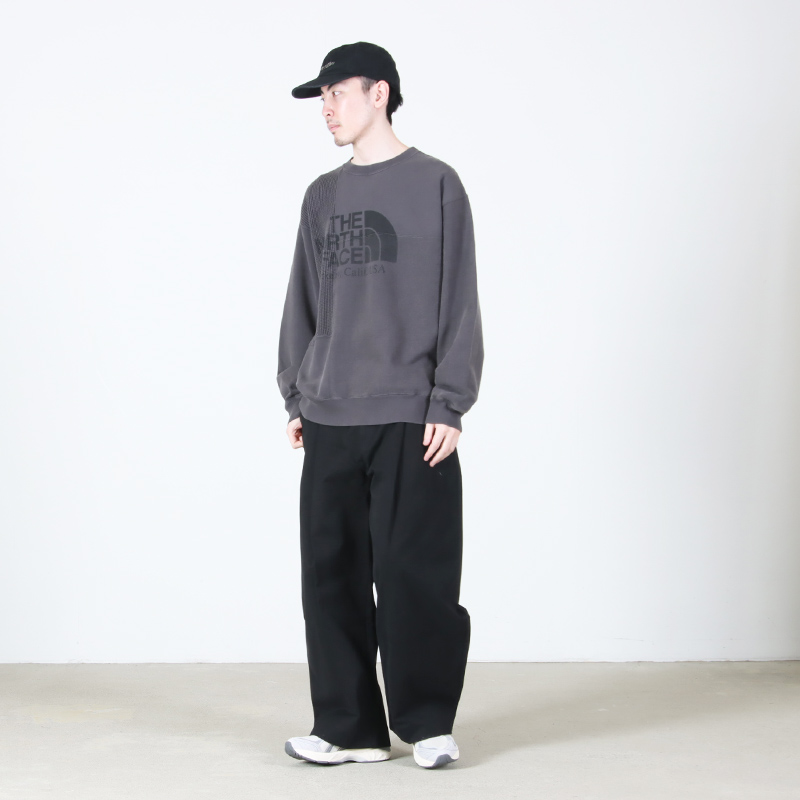 THE NORTH FACE PURPLE LABEL(�� �Ρ����ե����� �ѡ��ץ�졼�٥�) Field Patchworked Crewneck Sweatshirt