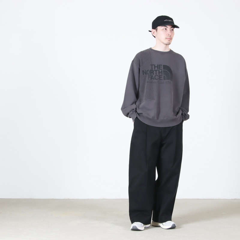THE NORTH FACE PURPLE LABEL(�� �Ρ����ե����� �ѡ��ץ�졼�٥�) Field Patchworked Crewneck Sweatshirt