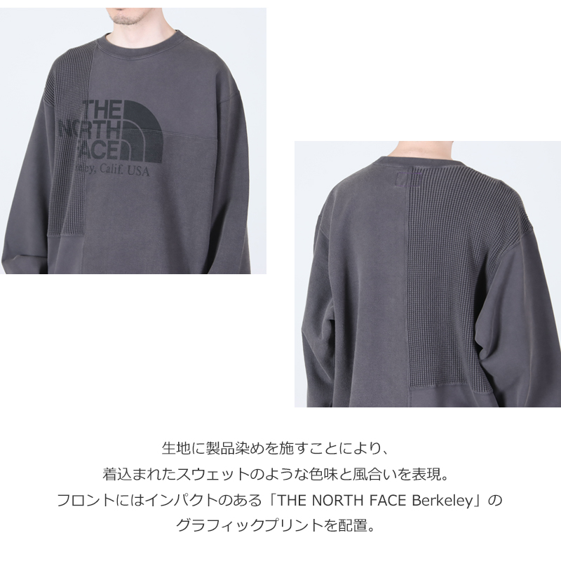 THE NORTH FACE PURPLE LABEL(�� �Ρ����ե����� �ѡ��ץ�졼�٥�) Field Patchworked Crewneck Sweatshirt