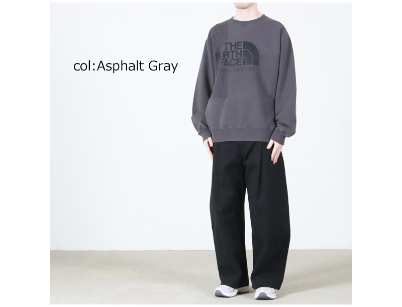 THE NORTH FACE PURPLE LABEL(�� �Ρ����ե����� �ѡ��ץ�졼�٥�) Field Patchworked Crewneck Sweatshirt