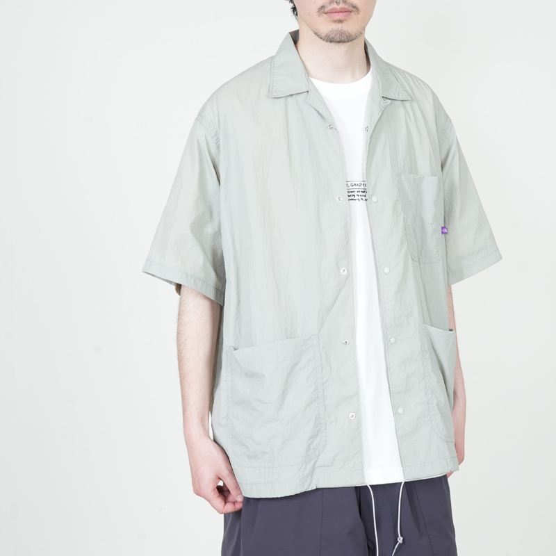 THE NORTH FACE PURPLE LABEL(�� �Ρ����ե����� �ѡ��ץ�졼�٥�) Nylon Taffeta Field S/S Shirt