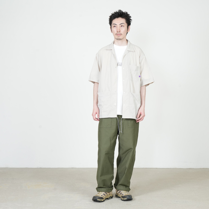 THE NORTH FACE PURPLE LABEL(�� �Ρ����ե����� �ѡ��ץ�졼�٥�) Nylon Taffeta Field S/S Shirt