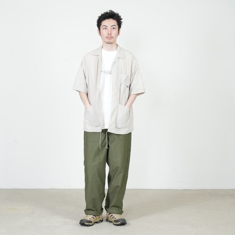THE NORTH FACE PURPLE LABEL(�� �Ρ����ե����� �ѡ��ץ�졼�٥�) Nylon Taffeta Field S/S Shirt