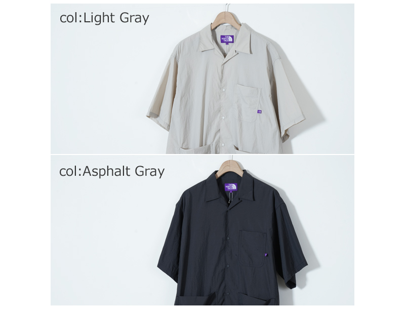 THE NORTH FACE PURPLE LABEL(�� �Ρ����ե����� �ѡ��ץ�졼�٥�) Nylon Taffeta Field S/S Shirt