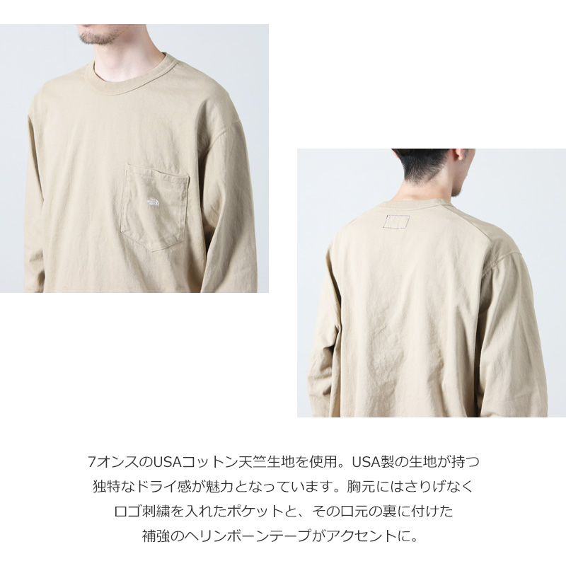 THE NORTH FACE PURPLE LABEL( Ρե ѡץ졼٥) 7oz Long Sleeve Pocket Tee